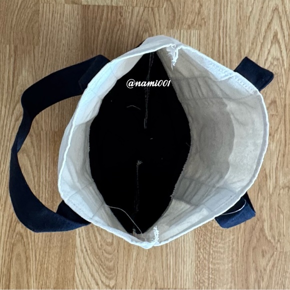 Trader Joe's Viral Mini Canvas Tote Bag Blue - Picture 3 of 3